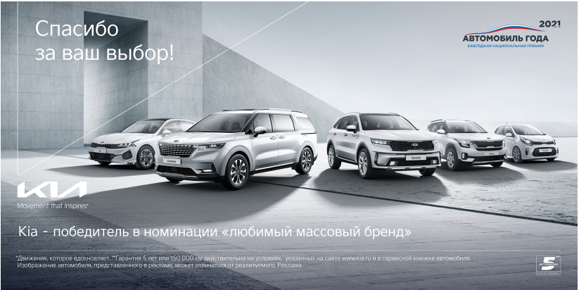 创纪录！起亚横扫“2021俄罗斯年度汽车”6项大奖
